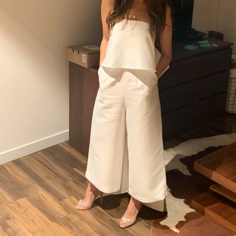 ASOS special edition wedding bandeau jumpsuit/bow - Picture 6 of 6